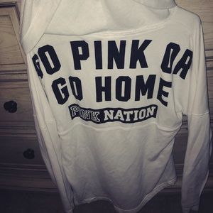 Pink sweat shirt